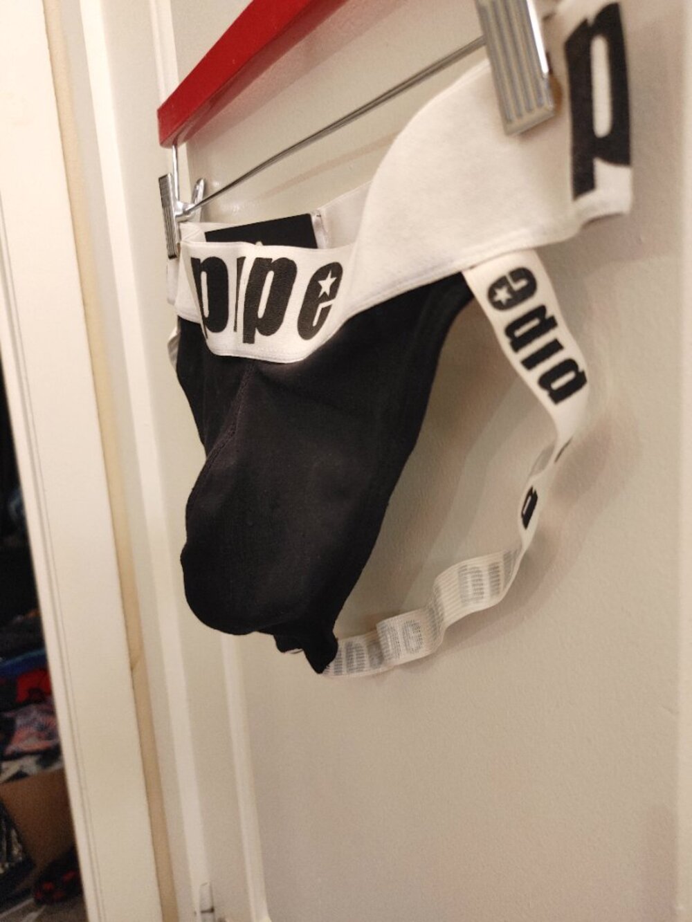 Pipe by Palachio Black & White Jockstrap - Large NWT - Picture 2 of 5
